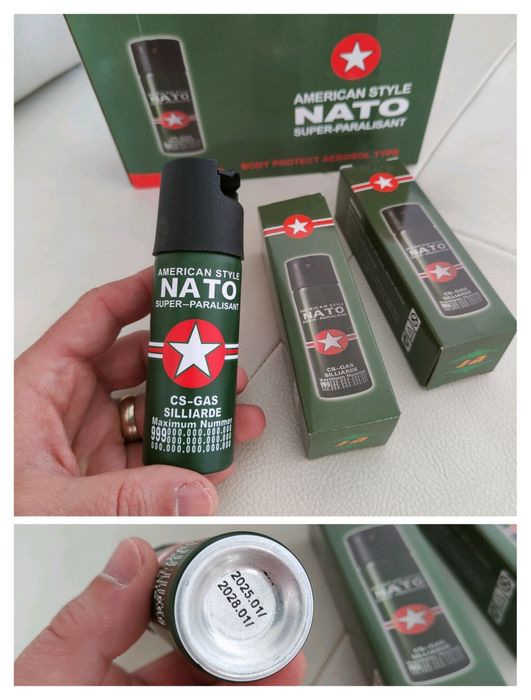 2buc spray nato , spray piper 60ml x2
