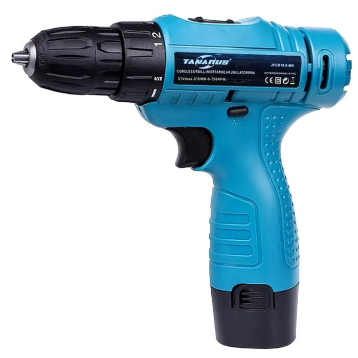 Комплект безжичен винтоверт с Led осветление, 2 батерии и куфар