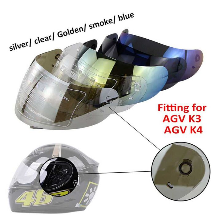 visiera agv k3 k4 negru chome ,
