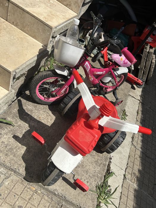 Колело 12 и моторче със педали