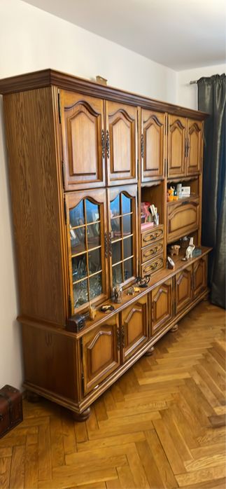 Vand mobila living stejar lemn masiv / MDF