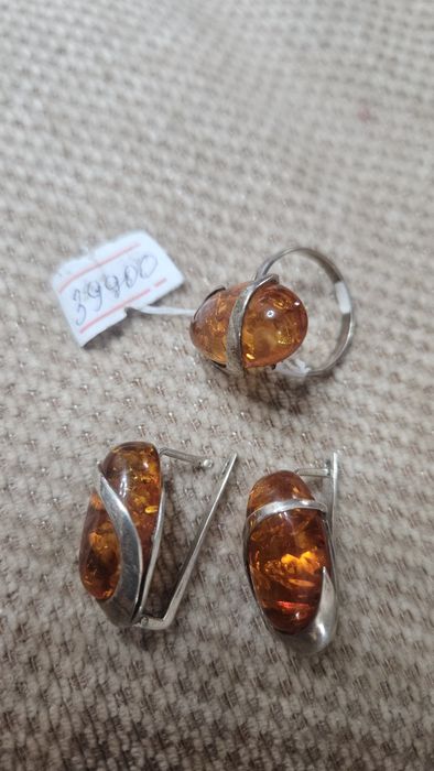 Серьги серебро Калиненград 925 проба новые