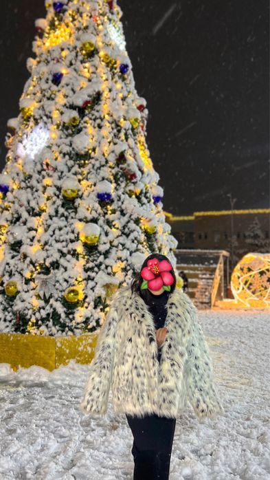 Эко шуба рисовая