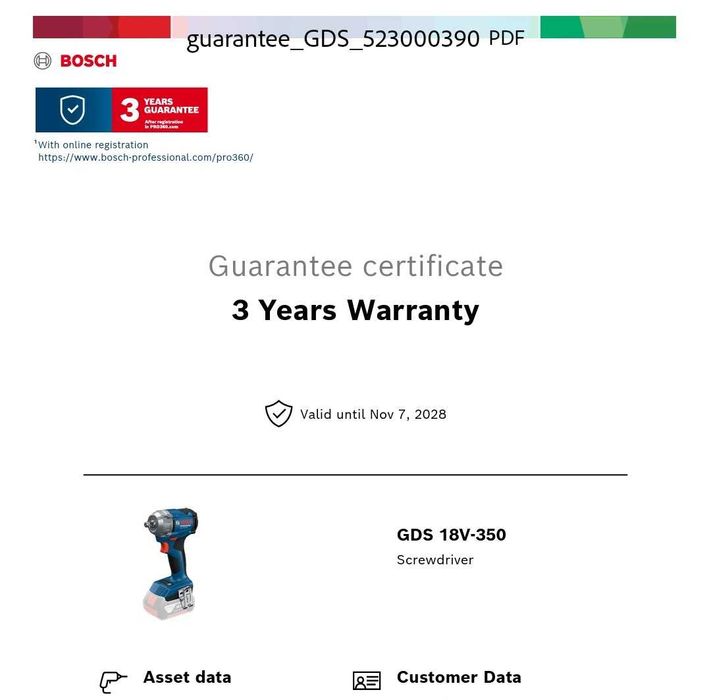 Surubelnita impact Bosch GDS 18V-350