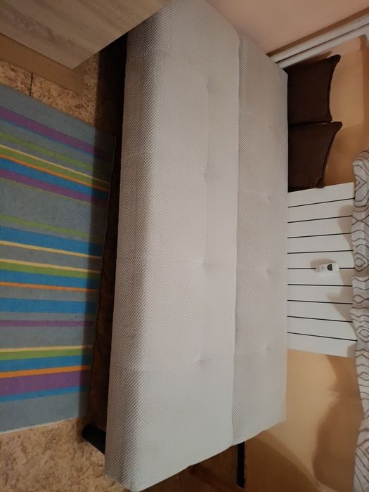 Сив разтегателен диван – като нов, 190/140