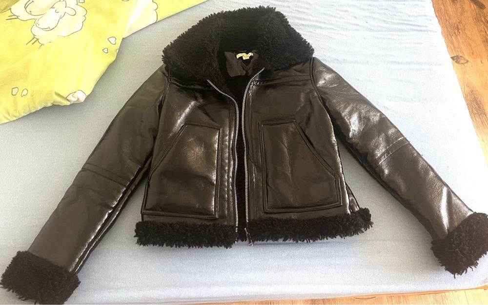 Зимно кожено яке Topshop S р-р