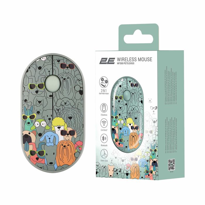 } Mouse 2E MF300 Silent WL BT PETS:DOGS