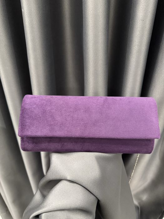 Лилав клъч велур