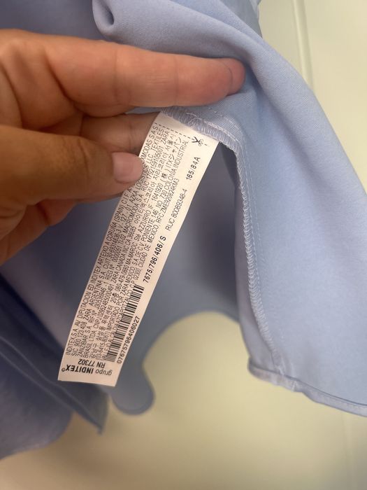 Camasa bleu matase. Zara,marime S