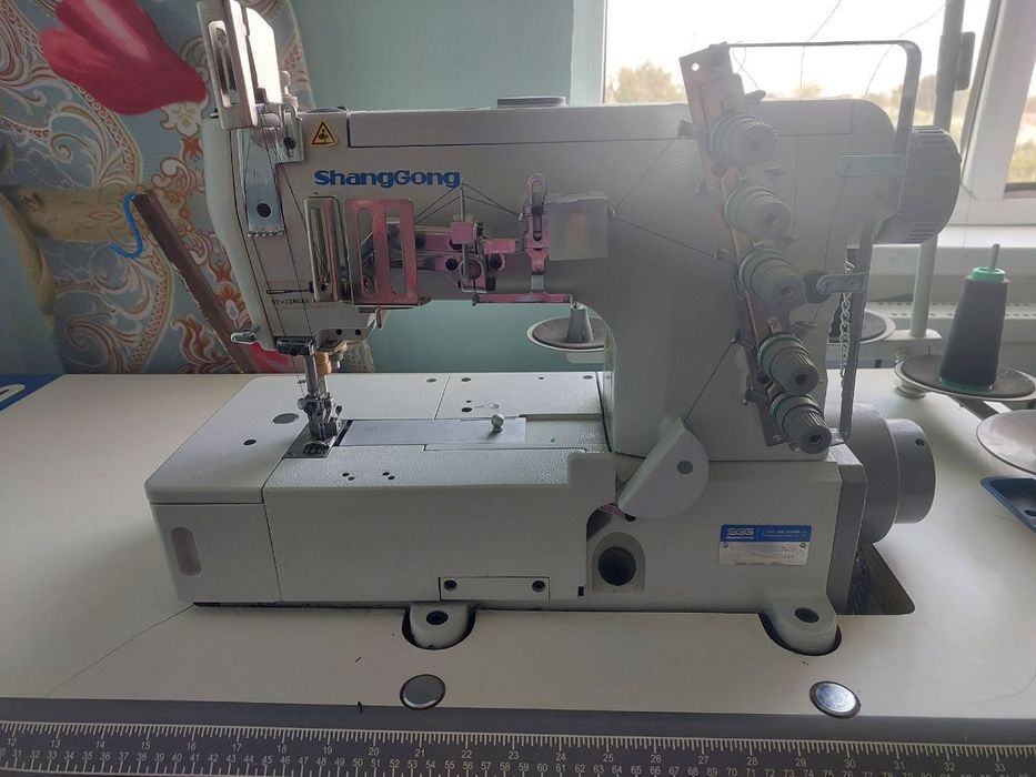 Shangong tikuv mashinasi. 1, 2 va 3 igna bilan tikish