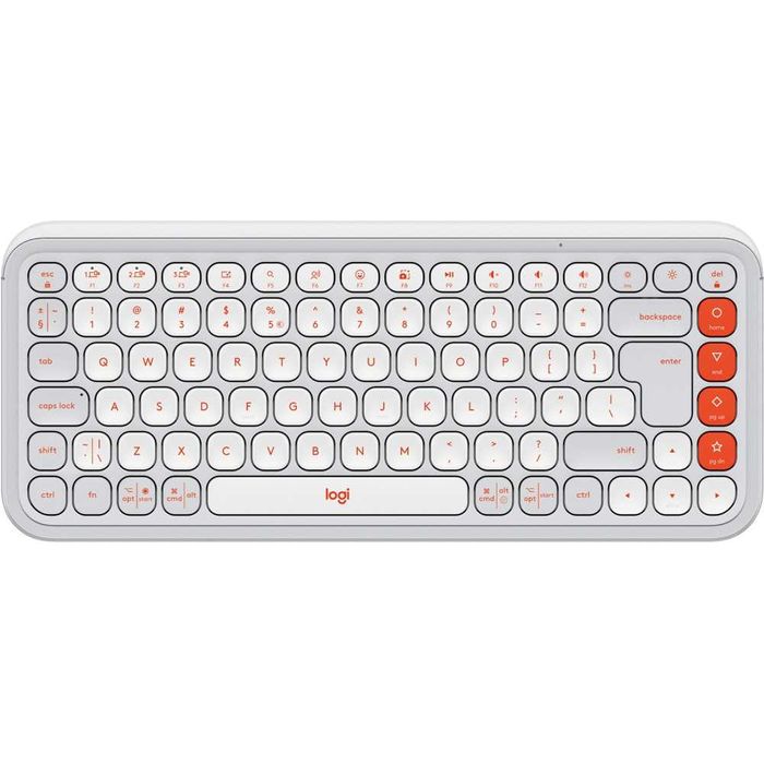 Tastatura Wireless LOGITECH Pop Icon, Bluetooth, alb