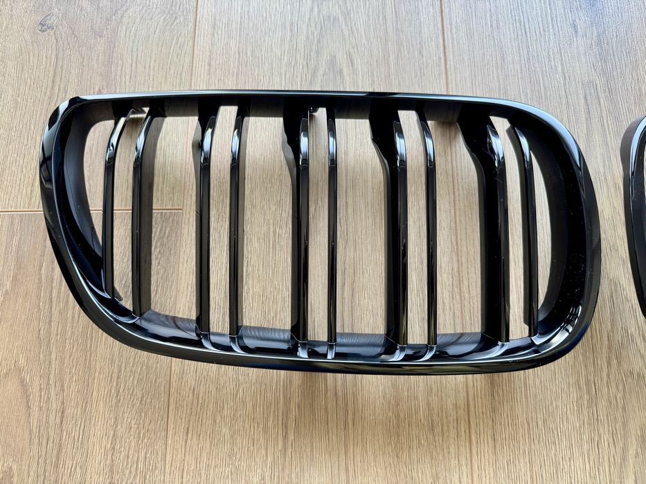 Решетки двойни черни бъбреци броня BMW БМВ Х3 Е83 X3 E83 черен лак