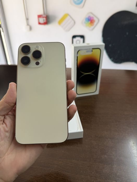 Vand Iphone 14 Pro Max 128Gb Gold full box impecabil
