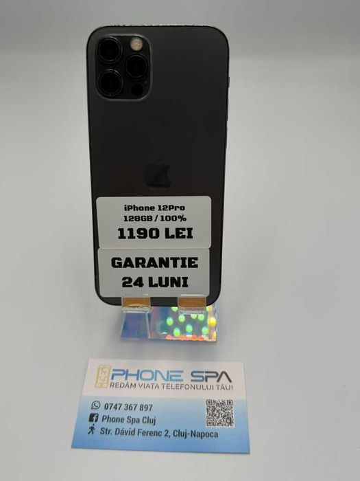 iPhone 12 Pro 128GB 100%- Din magazin,cu garantie! RATE TBI !