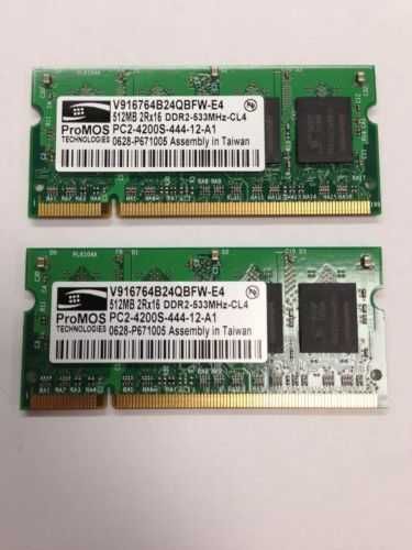 ProMOS/HYNIX 512MB PC2-4200S DDR2 200-pin Notebook Memory