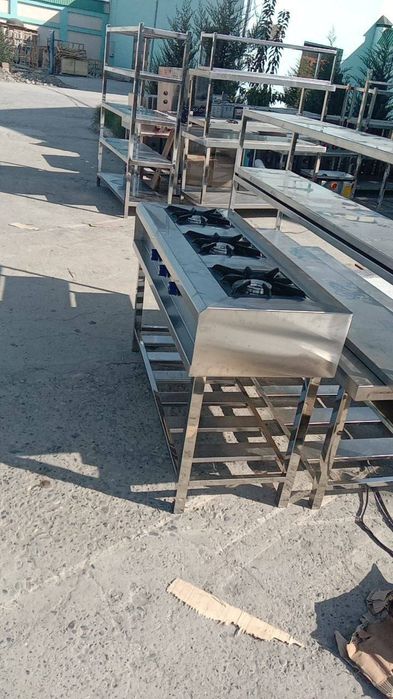 Газ плита,ошхоналар учун,Хар хил турдаги