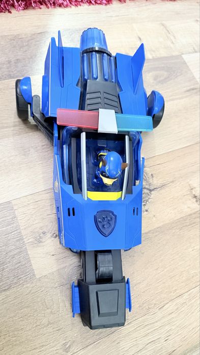 Masinuta Paw Patrol The Mighty Movie - Chase Mighty Transforming Cruiser