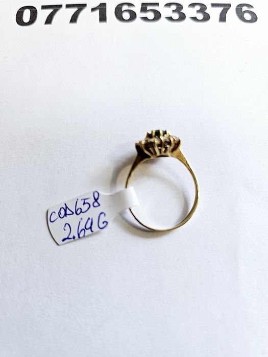 Vand inel dama din aur 14 k 2.64 g cod 658