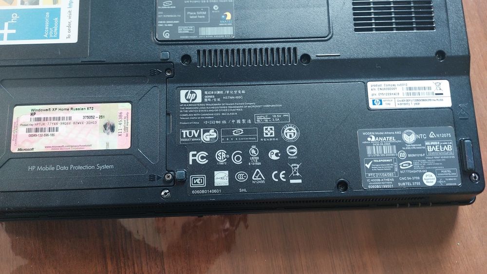 HP compaq nx6310 ноутбук