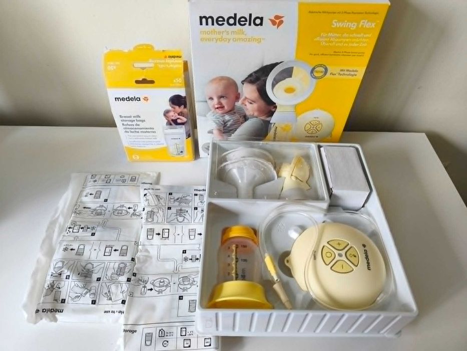 Medela Swing Flex – единична двуфазна помпа за кърма + ПОД