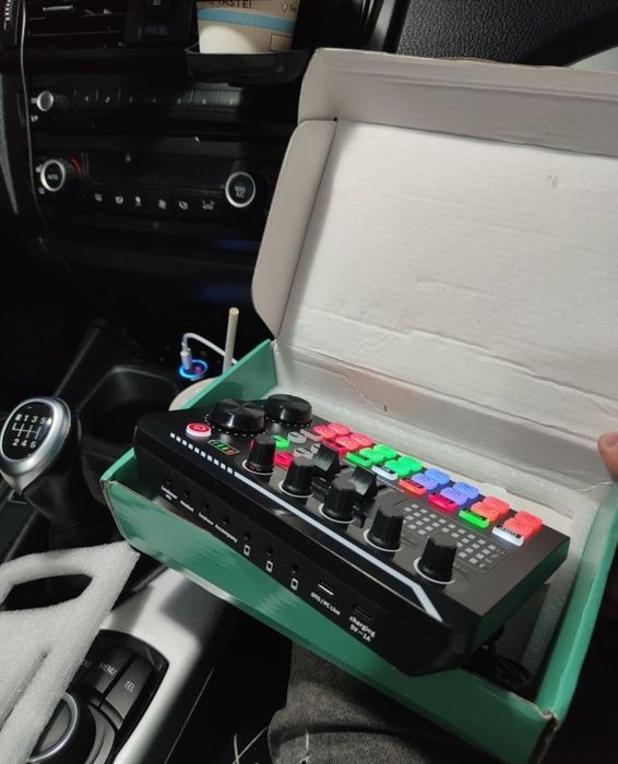 Placa de sunet cu efecte de sunet și receiver BT Karaoke DJ