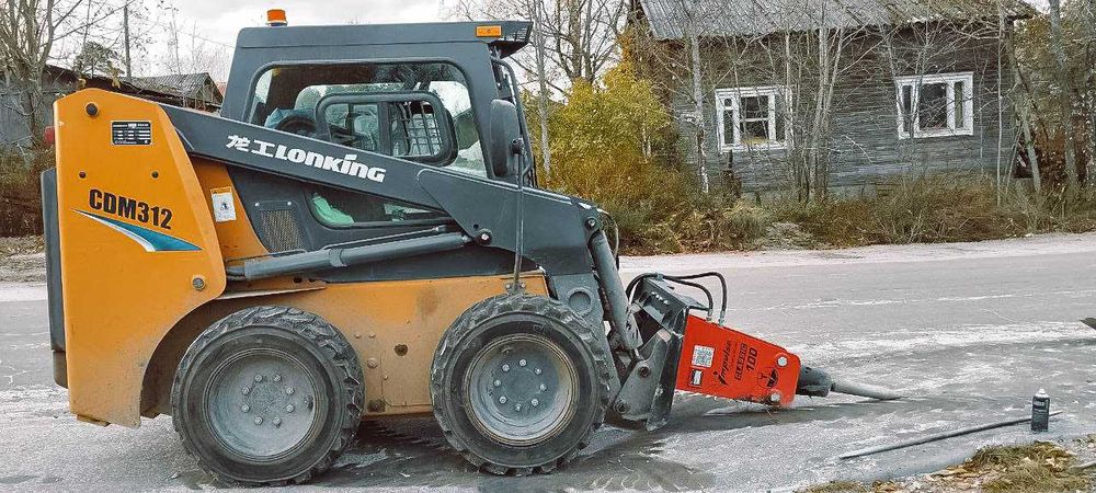Гидромолот Impulse 100 L Classic на мини-погрузчик JCB SSL 175
