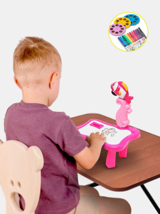 Детский проектор столик со слайдами для рисования  мальчиков и девочек