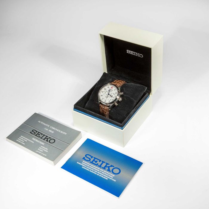 Seiko Presage Chronograph 42mm White Dial SRQ025J1