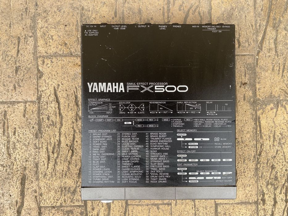 Yamaha FX500 procesor efecte chitara / voce / instrumente muzicale