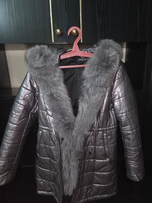 Зимняя парка, песцовый мех