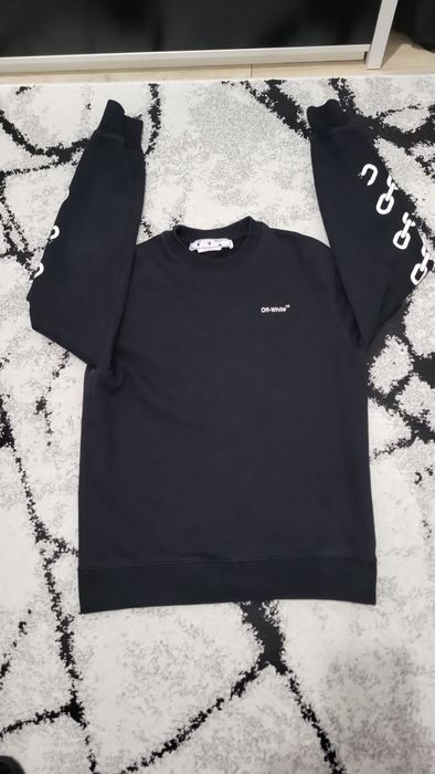 Bluza off white neagra