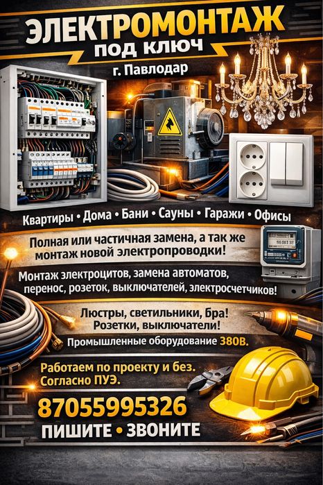 Услуги электрика 24/7