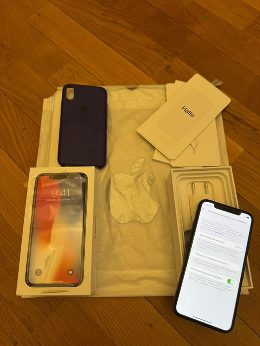 iPhone X, 256GB, чёрный