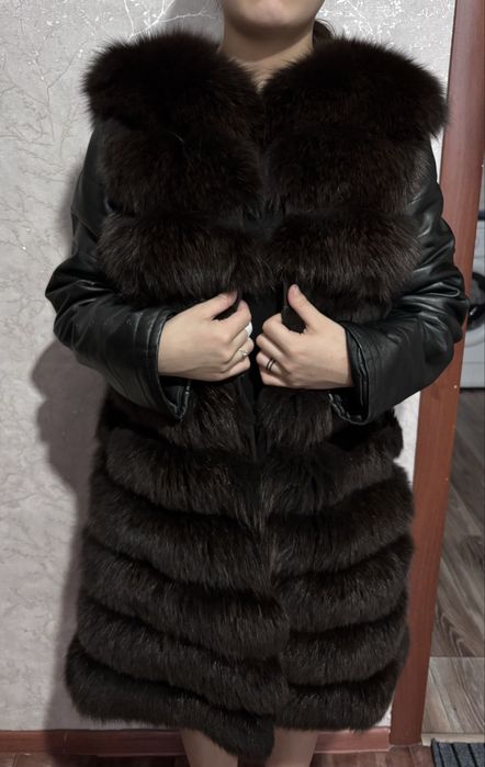 Меховая куртка- жилетка