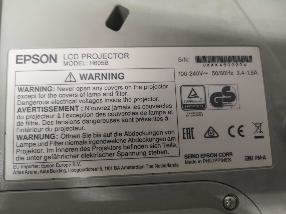 Проектор - Epson EB-570W / H605B