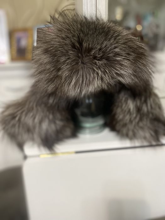 Шапка-ушанка с мехом