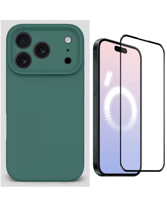 Husa Joyroom Catifea + Folie Sticla D/6D/Privacy Iphone 17 PRO MAX AIR