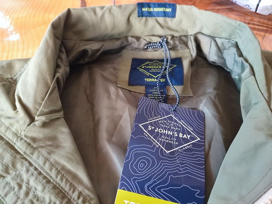 Ново оригинално  яке St John's Bay  Водоустойчива ветровка Хл Зелено