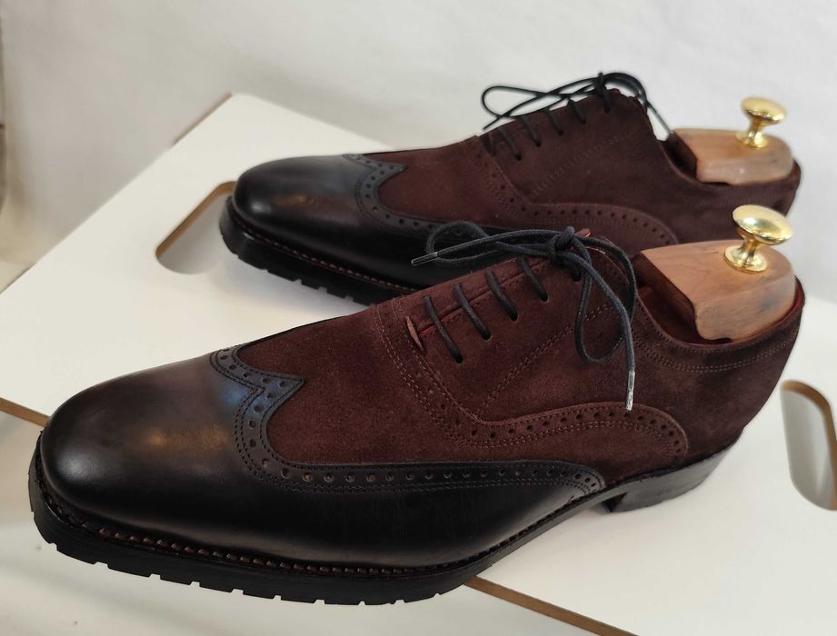 Pantofi de lux 41.5 42 lucrati manual Wellensteyn piele natural ed lim