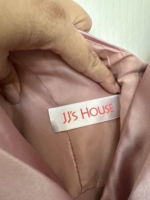 Дълга рокля с цепка в розово JJ HOUSE - размер L