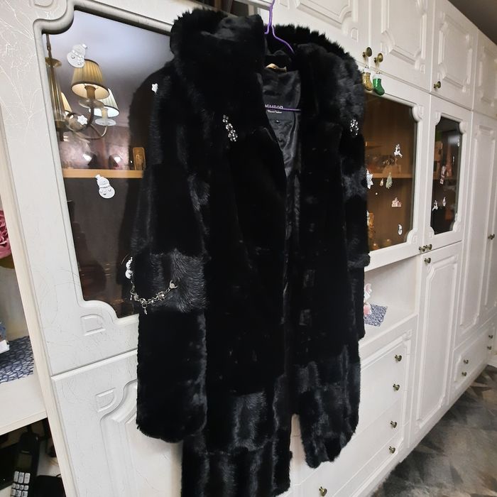 Шуба с капюшоном