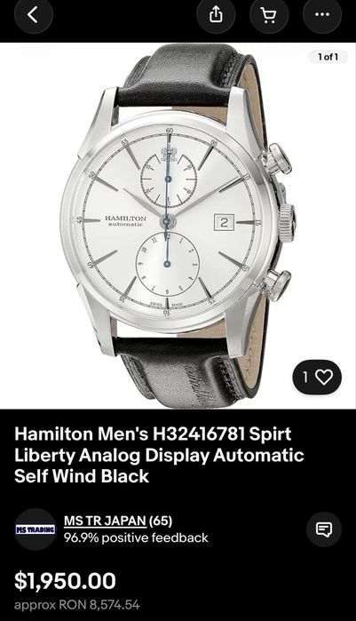 Ceas Hamilton automatic