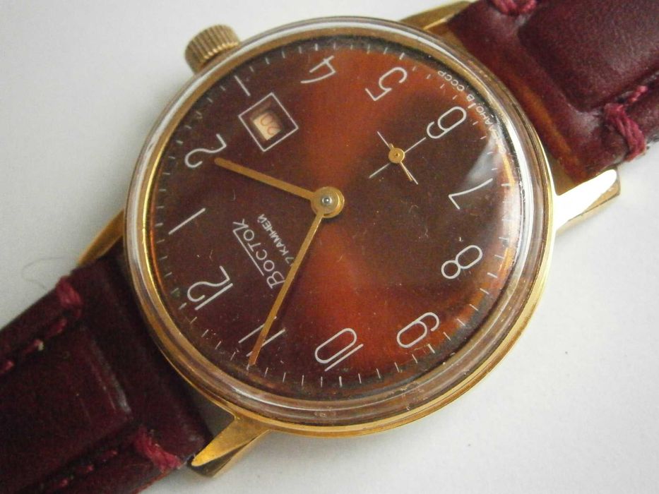 WOSTOK cal. 2605, 17 jewels, Au 10, USSR – малки секунди + дата! ТОП!