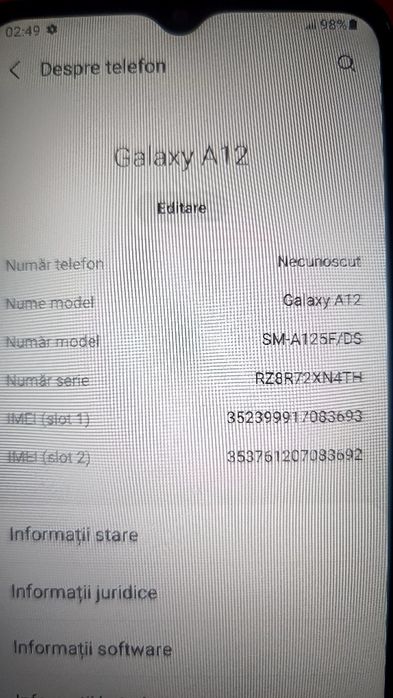 Vând telefon Samsung A13,A50,A12,A20,Motorola G8