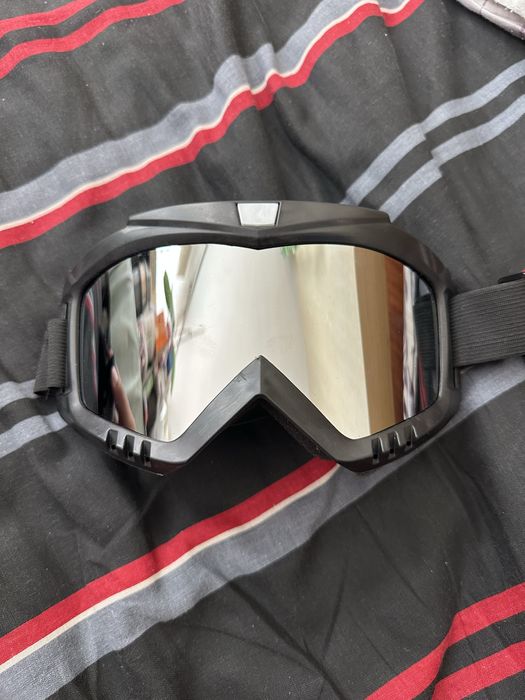 Мото маска с огледален визьор