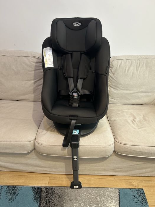 Scaun auto Rotativ 360 Graco Turn2Me Black, 0-18 kg, Negru