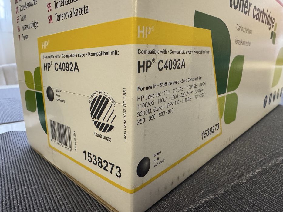 Тонер касета HP C4092A (черна). 2 броя