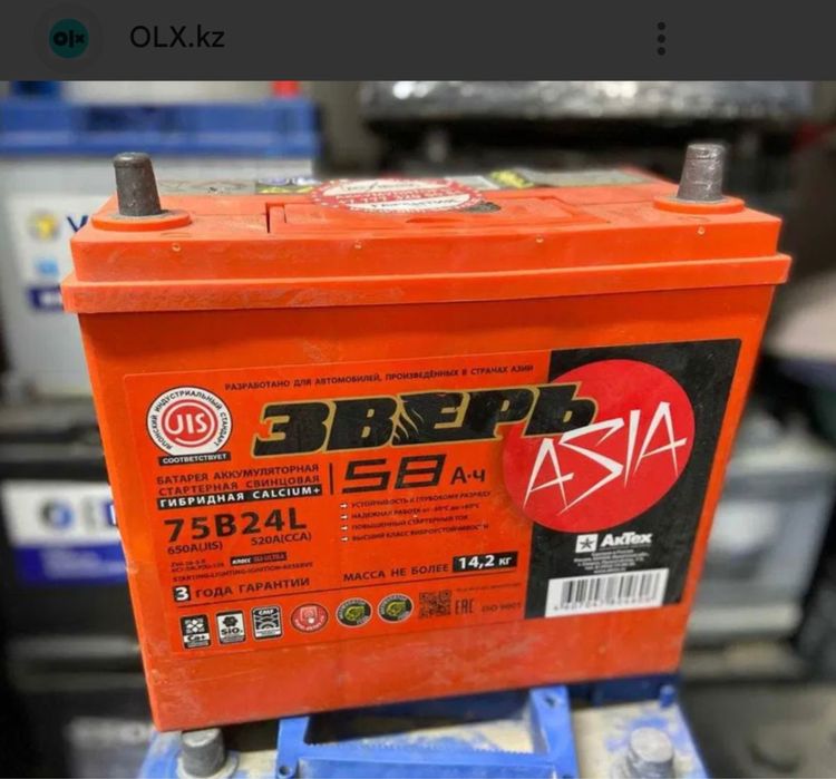Аккумуляторы для легковых авто 40–75Ah