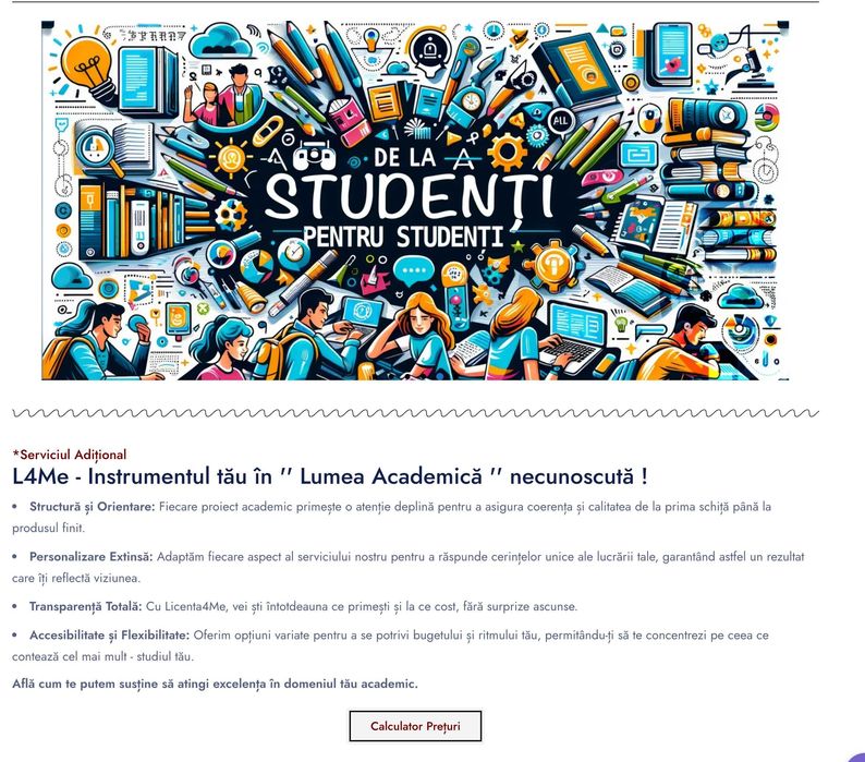 Sprijin academic și proiecte universitare