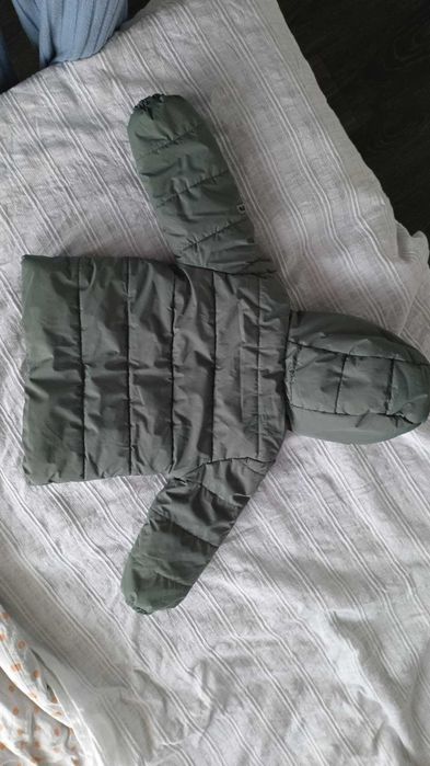Детско ватирано яке в пастелно зелено